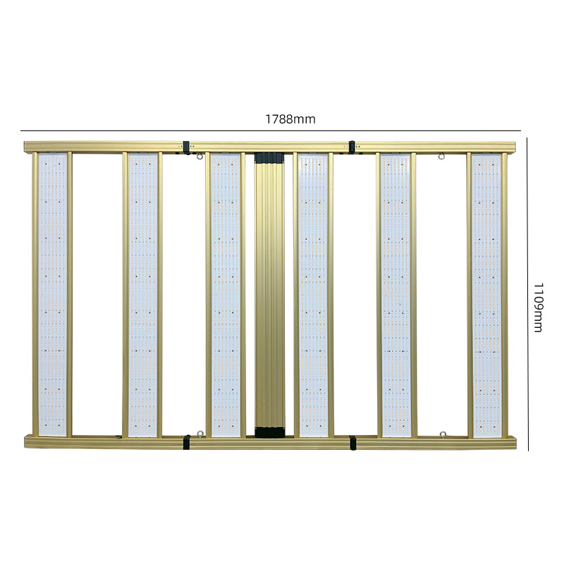 1500W 6 Bar 4x6ft Wide Full Spectrum LED Plant Grow Lights-AD6-1500-3AI3-180